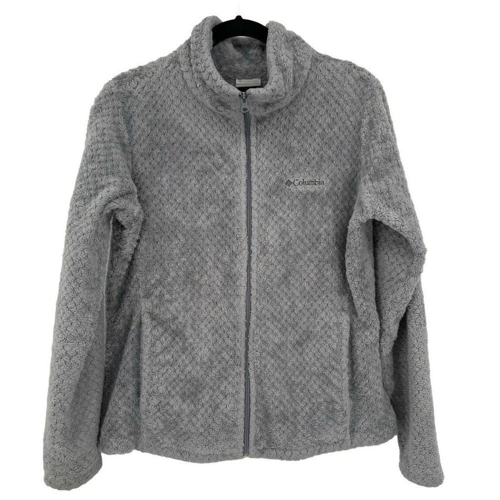 Columbia Women’s Full Zip Fleece Jacket Gray Large